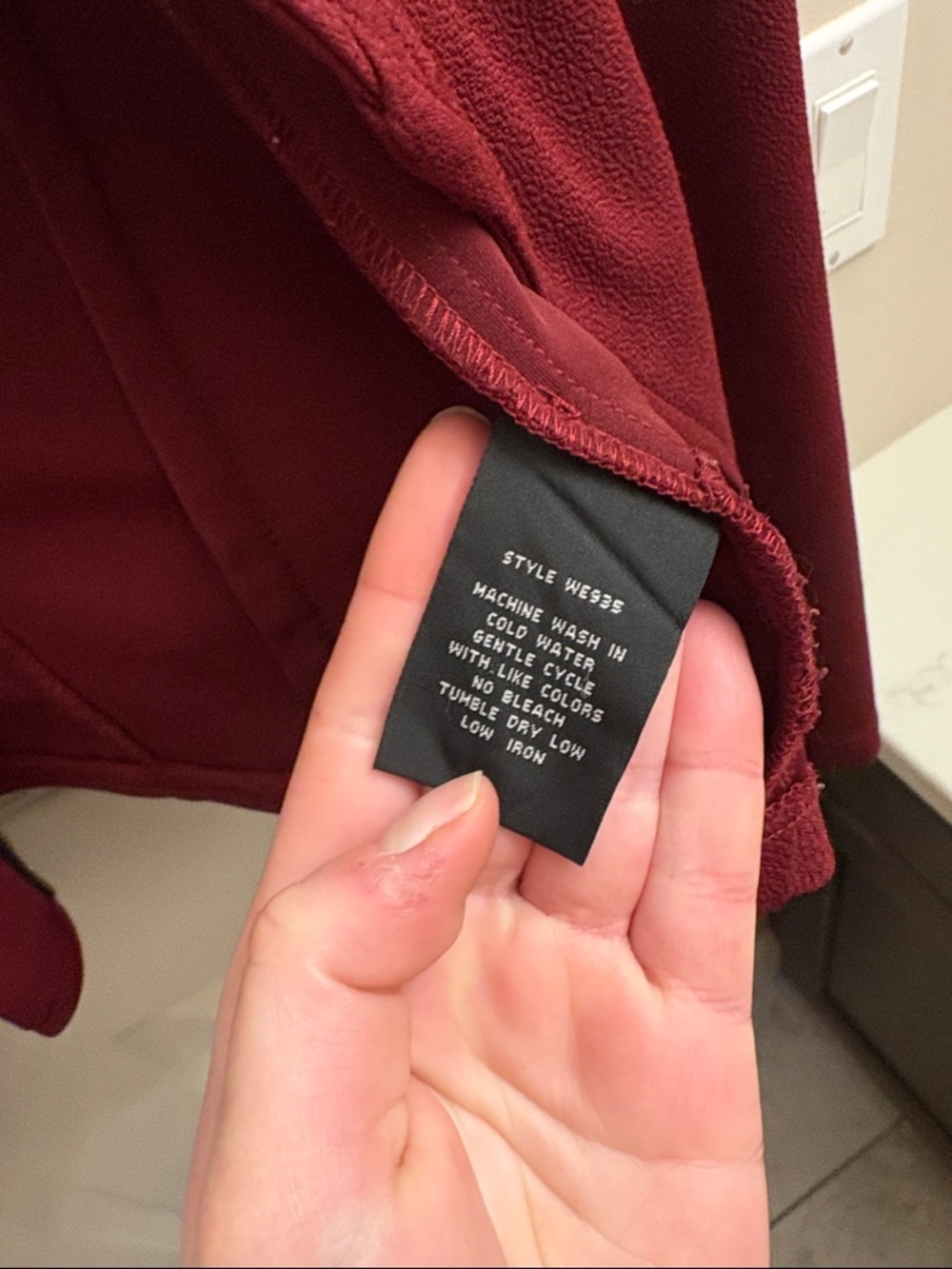 Source Unknown Burgundy Moto-Style Jacket - Picture 3 of 4